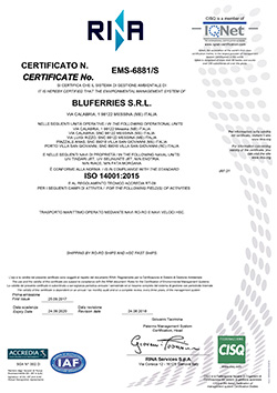 Immagine certificato ISO14001